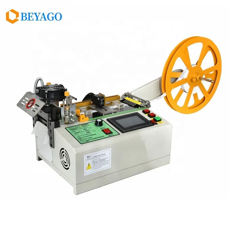 [Le più vendute] Tagliatrice automatica a caldo freddo del nastro dell'etichetta del nastro del tessuto del miglior prezzo