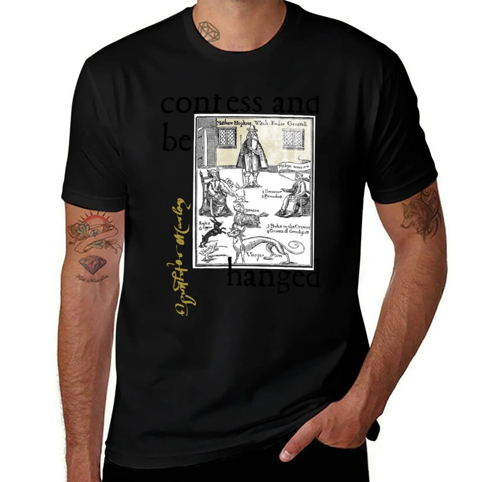 

be and Marlowe t casual cotton shirts T-Shirt tshirt Christopher man Hanged t for shirt Confess man men T-Shirt - 100% graphic