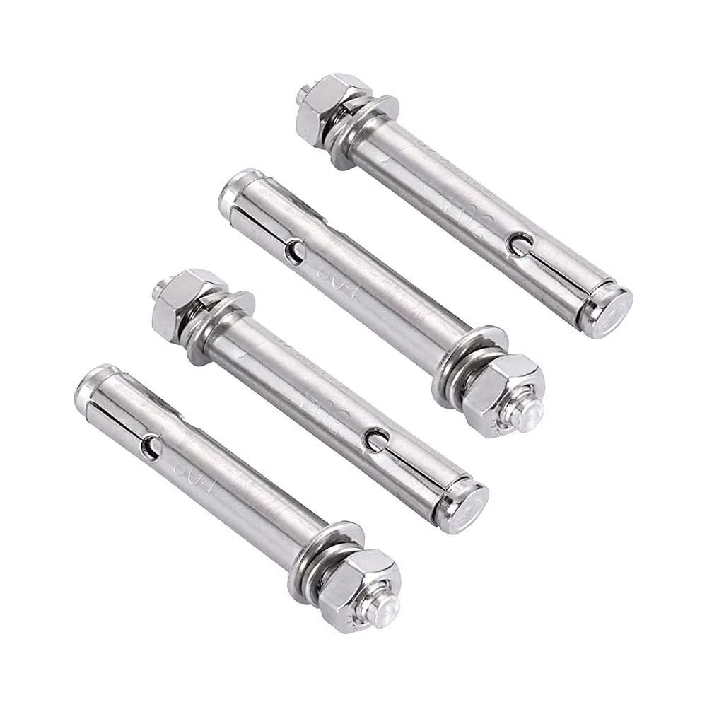 2-10PCS Stainless Steel Expansion Screws Hex Head Sleeve Anchor M6 M8 M10 Half-tooth Concrete Anchors Bolts Expansion Hook Bolt