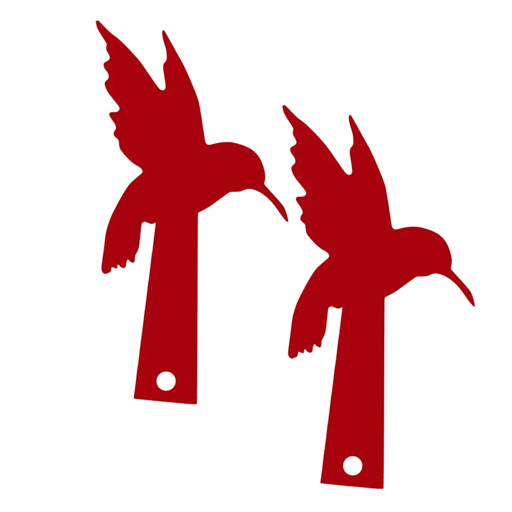 

2Pcs Red Bird Mailbox Decoration Flag Acrylic Mailbox Sign Yard Garden Decorative Replacement Kit for Brick Mount