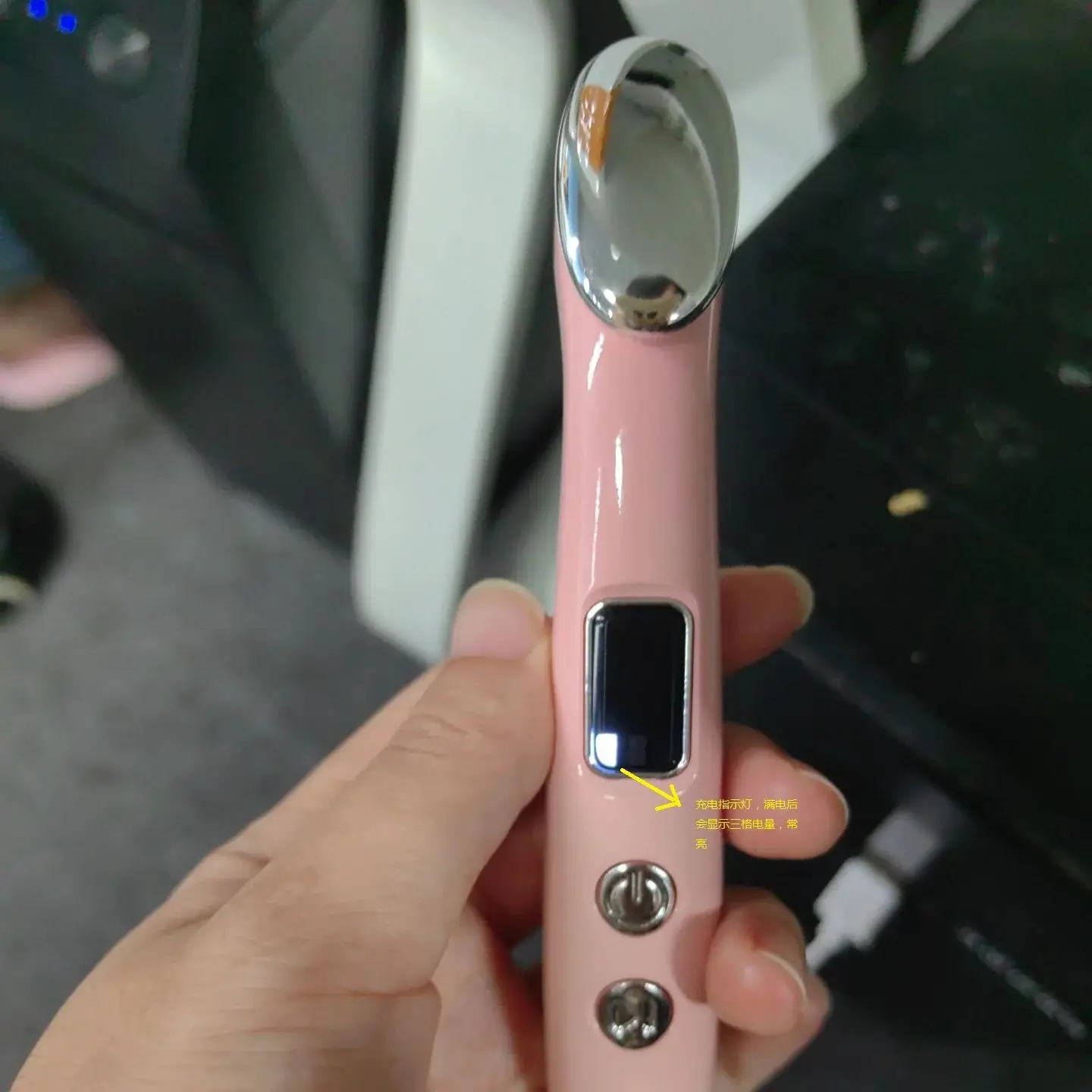 新しいスマートアイ振動マッサージ 3モード温熱療法 目のケア フェイシャルリラクゼーションツール ポータブル充電式 家庭用マッサージ器