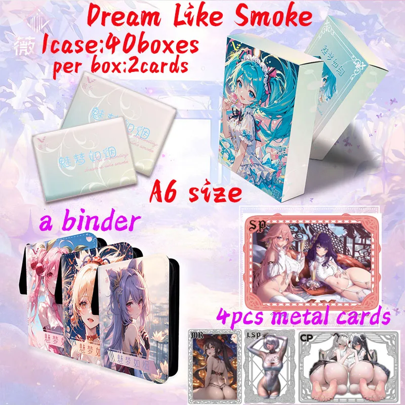 

2025 Newest Dream Like Smoke A6 Size Goddess Collection Card Hobby Game Waifu Box Doujin Booster Box Spicy Art Card Toy Gifts