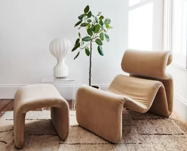 

Lounge Chair Lounge Chair Modern Armchair Nordic Style Living Room Bedroom Velvet