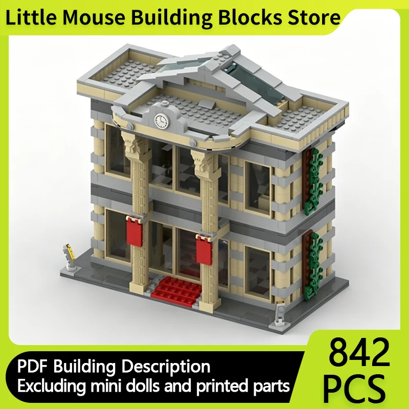 

City Street View Model MOC Building Bricks Natural History Museum Modular Technology Gifts Holiday Assemble Children Toys Suit