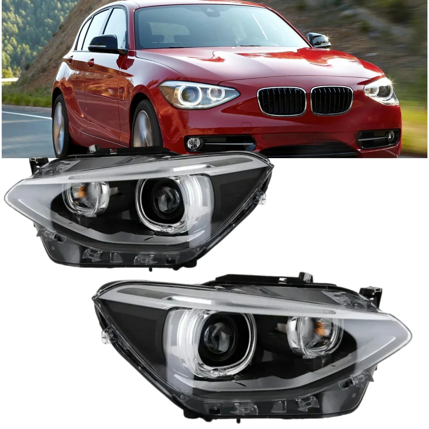 

1 Series F20 2011-2014 HID Xenon Headlamp OEM 63117296913 63117296914 Car Front Lamp Auto Lighting System for BMW