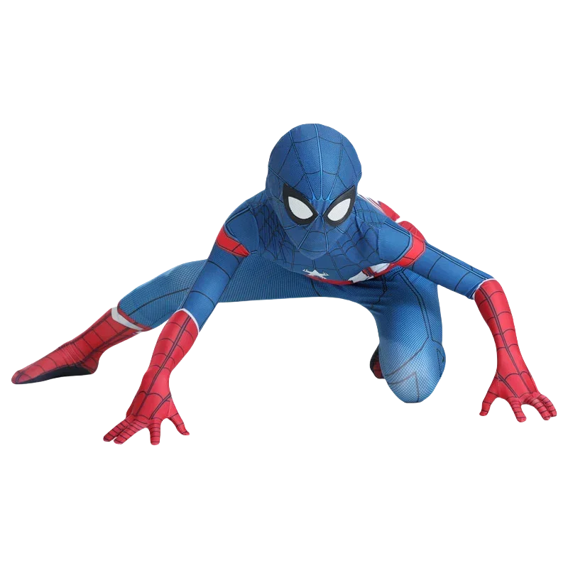 Spiderman Cosplay Costume Jumpsuit Superhero Bodysuit  Outfits Spider Man Suit Halloween Costumes for Child Kids Adult