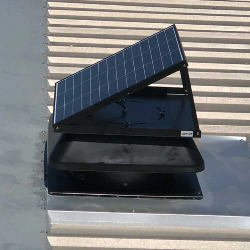 

inch square heat powered stove fan solar powered power logic dc brushless fan industrial roof ventilation fan