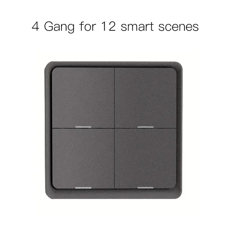 MOES 4 Gang Tuya ZigBee Wireless 12 Scene Switch Push Button Controller By battery Setup Automation Scenario for Tuya Devices - Image 8
