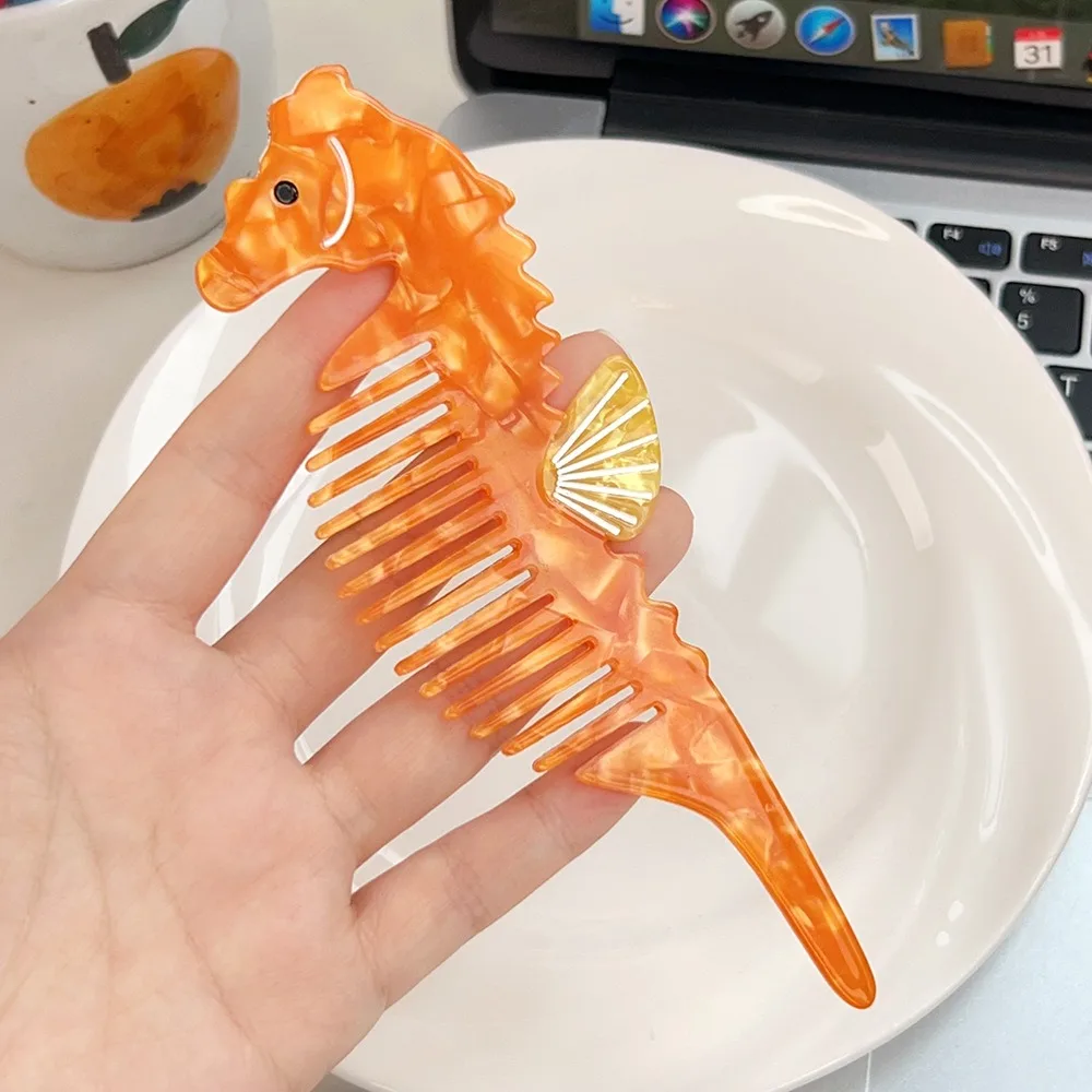 

Расческа с острым хвостом, ацетатная расческа с изображением щенка, расческа для макияжа с героями мультфильмов, аксессуары для волос, парикмахерские расчески с широкими зубьями, общежитие