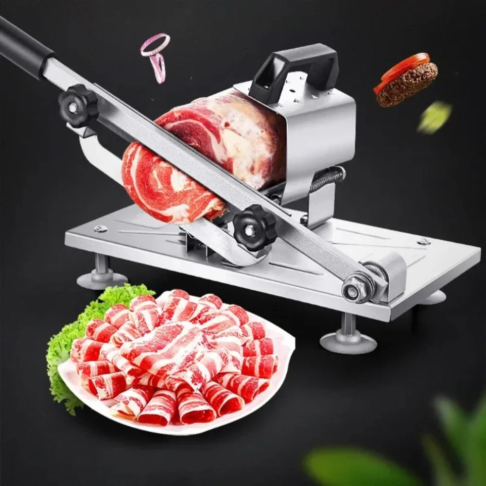 

Household Food Manual Frozen Meat Slicer Beef and Mutton Roll Slicer 304 Stainless Steel Meat Slicer Hot Pot Barbecue Barbecue