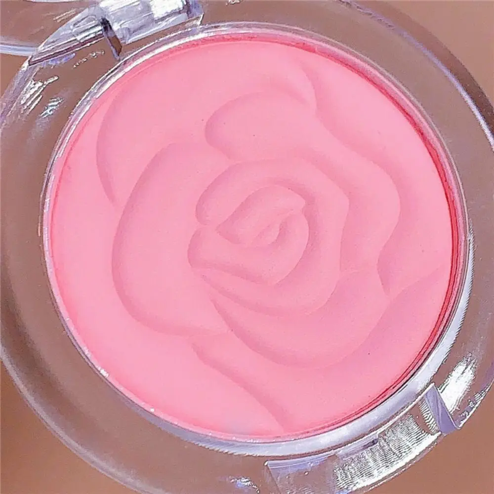 New Long-lasting Embossed Petals Blush Matte Natural Makeup Blush Palette Cheek Contour Peach Pink Orange Tint Rouge Cosmetics