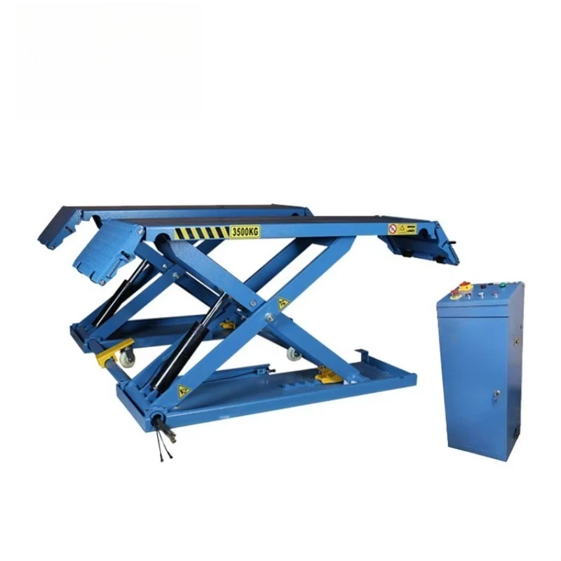 CE Certified Mid Rise Car Lift with Factory Price the Mobile 1.2m 3.5t  Scissors  Car Lift Mid Rise Scissor Car Lift