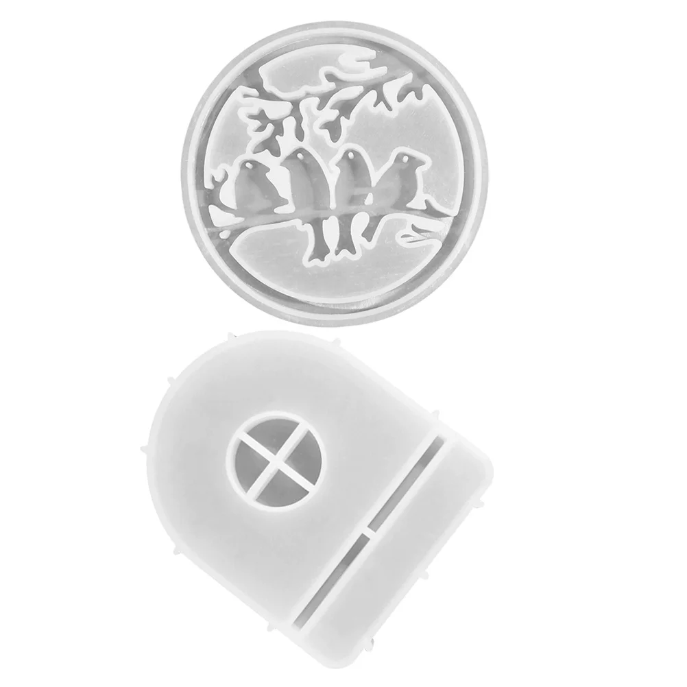 

2Pcs Silicone Bird Mold DIY Realistic Bird Shape for Home Decor Making Craft Festival Gift Supplies