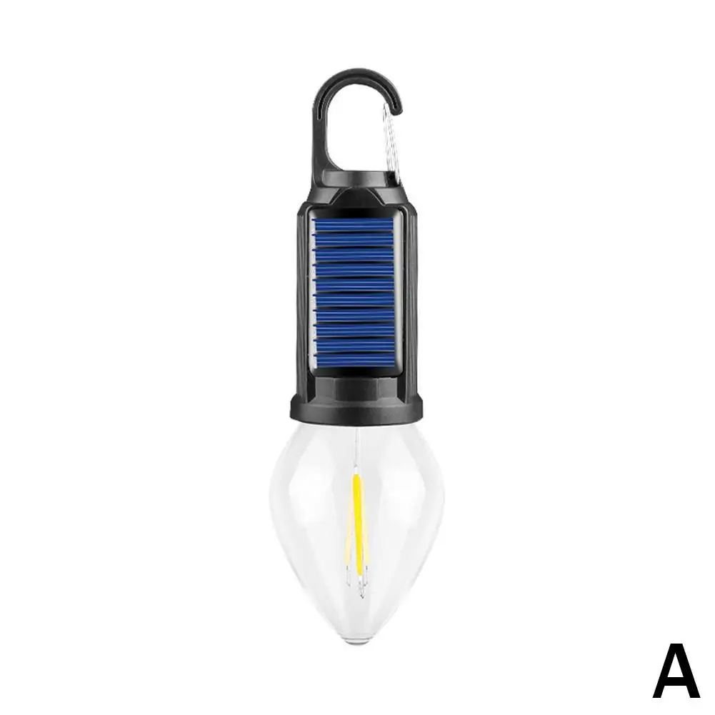 LED-kampeerlamp op zonne-energie Draagbare energie Campinglamp Licht Buiten Waterdichte tent 3-modi met haak Nachtverlichting Noodgeval F0U2