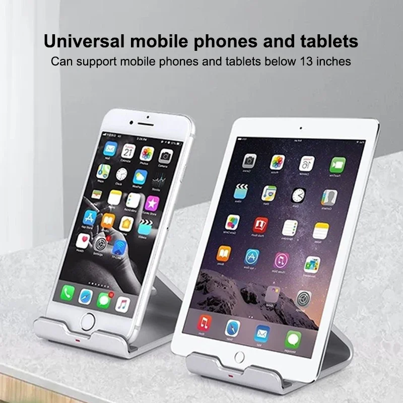 Metal Desktop Mobile Phone Stand For Smartphone 13 Inch Tablet Desk Holder Portable Storage Bracket Drop-resistant Phone Holder
