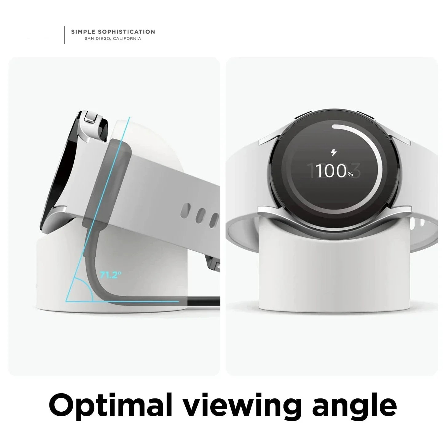 Compatible with Samsung Galaxy Watch 5 Charger Stand Holder 40 44 46mm Galaxy Watch 3 4 5 Pro Charger Silicone Stand 45mm