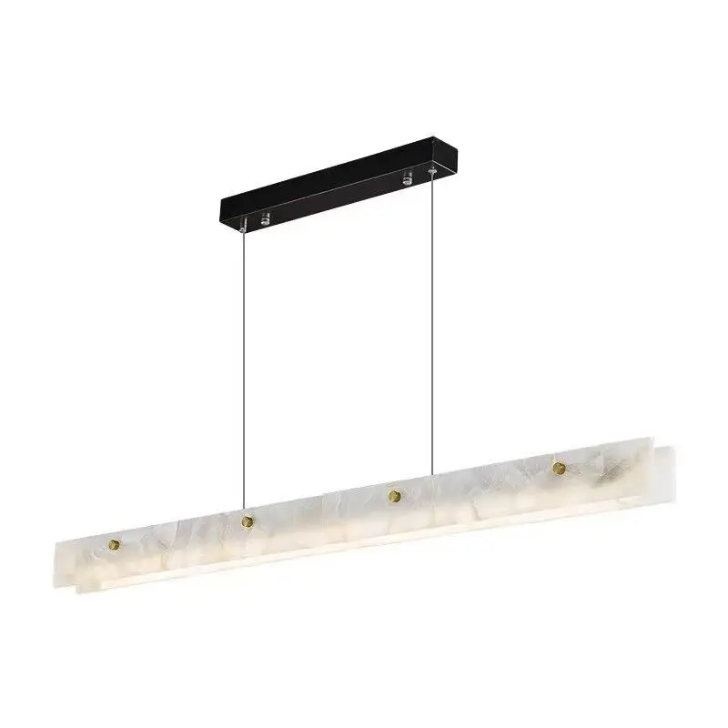 Modern Designer Pendant Light Simple Marble Shaped Restaurant Island Platform Creative Nordic Light Luxury Strip Light