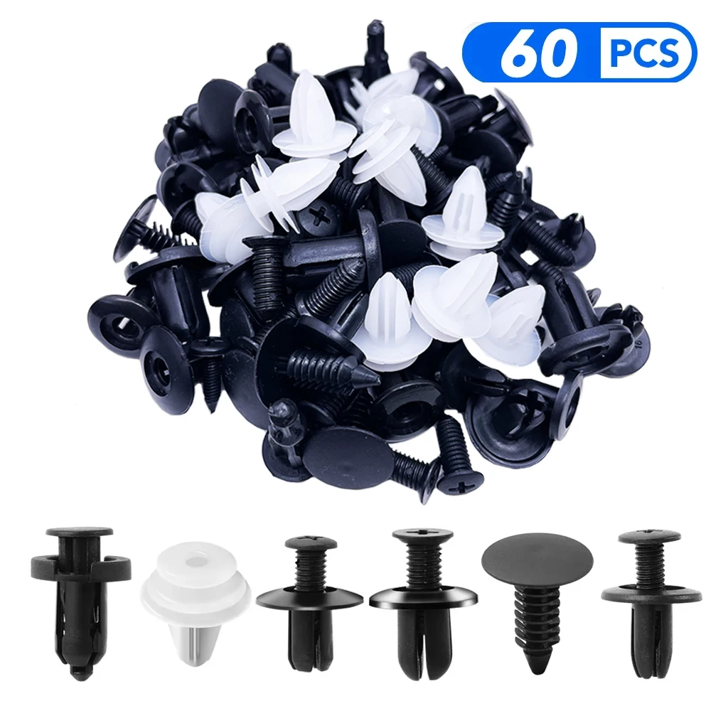 60 pçs clipe de fixação automática misturada acessórios do carro para mercedes benz w220 w202 w210 w203 w204 w163 w639 w638 w168 vito viano c180