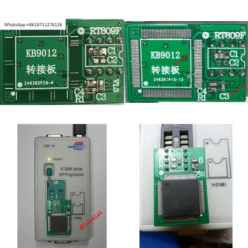 1pcs KB9012 KB9010 KB9022 KB9028 KB9018 RT809 Offline Read and Write Adapter Board with Preinstalled Socket
