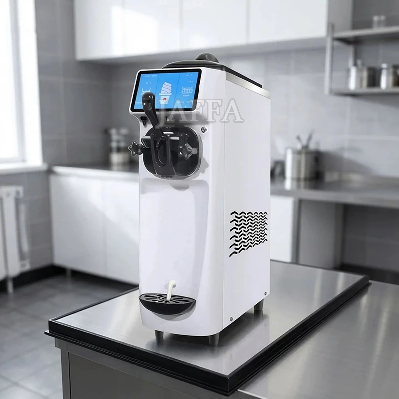 Table Top 1 Mixed Taste Soft Serve Ice Cream Making Machine Commercial Ice Cream Machine Sorbet Freezing Equipment