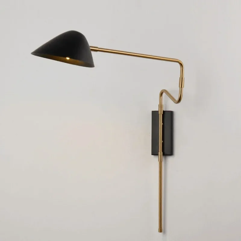 Nordic Luxury Creative Modern Simple Bedside Study Rotatable Wall Lamp Bedroom Rocker Lamp