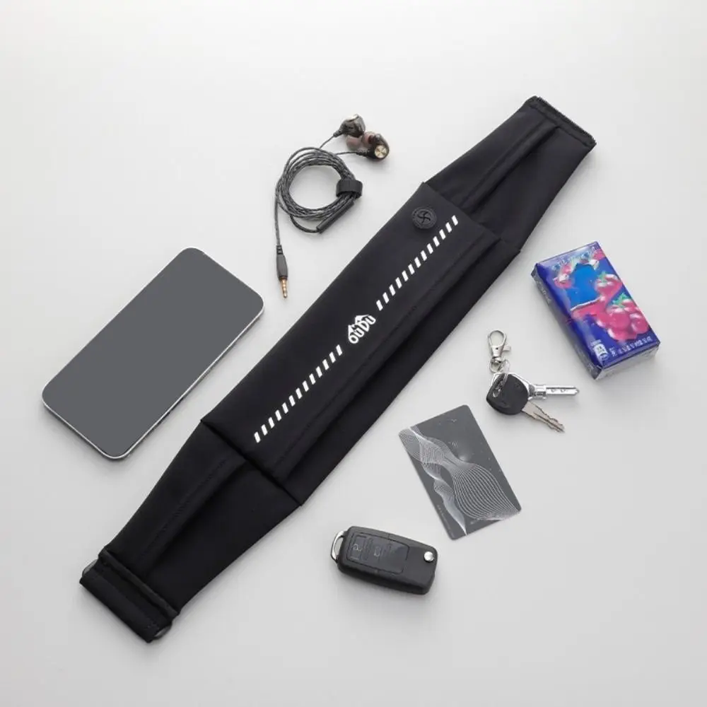 

Ultra-Thin Sport Mobile Waist Bag High Elastic Multifunctional Running Waist Bag Breathable Close Fitting Sports Phone Bag