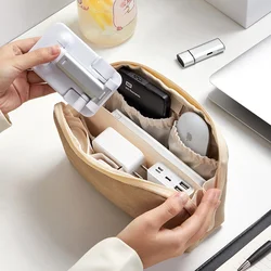 Multifunctional Digital Storage Bags for Cable Mouse Headset U Disk Waterproof PU Travel Organizers Bag Accessories Zipper Pouch