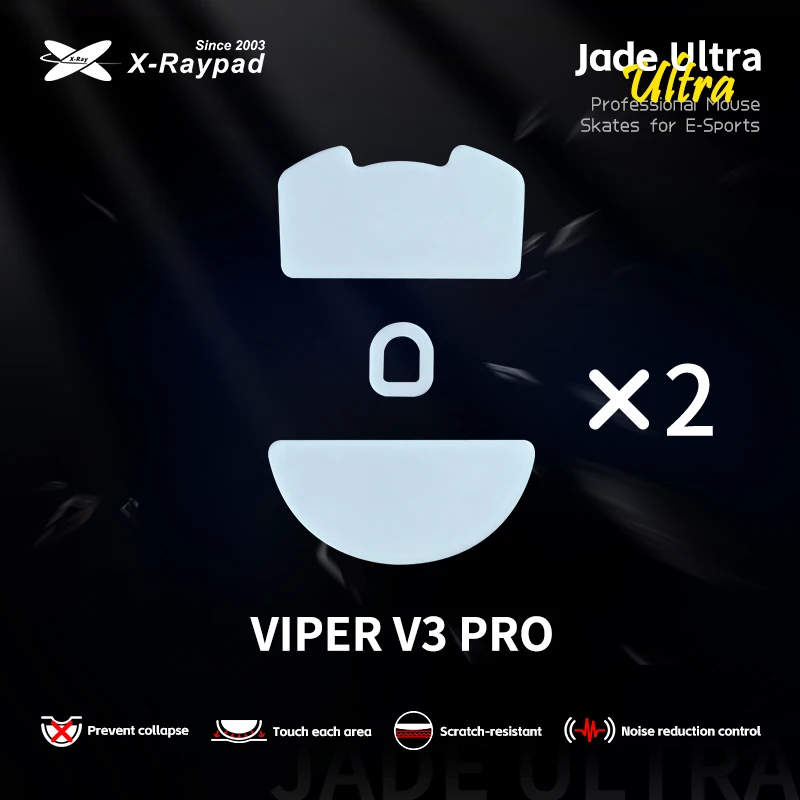 X-Raypad Jade Ultra Masterful Mouse Skates for Razer Viper V3 Pro