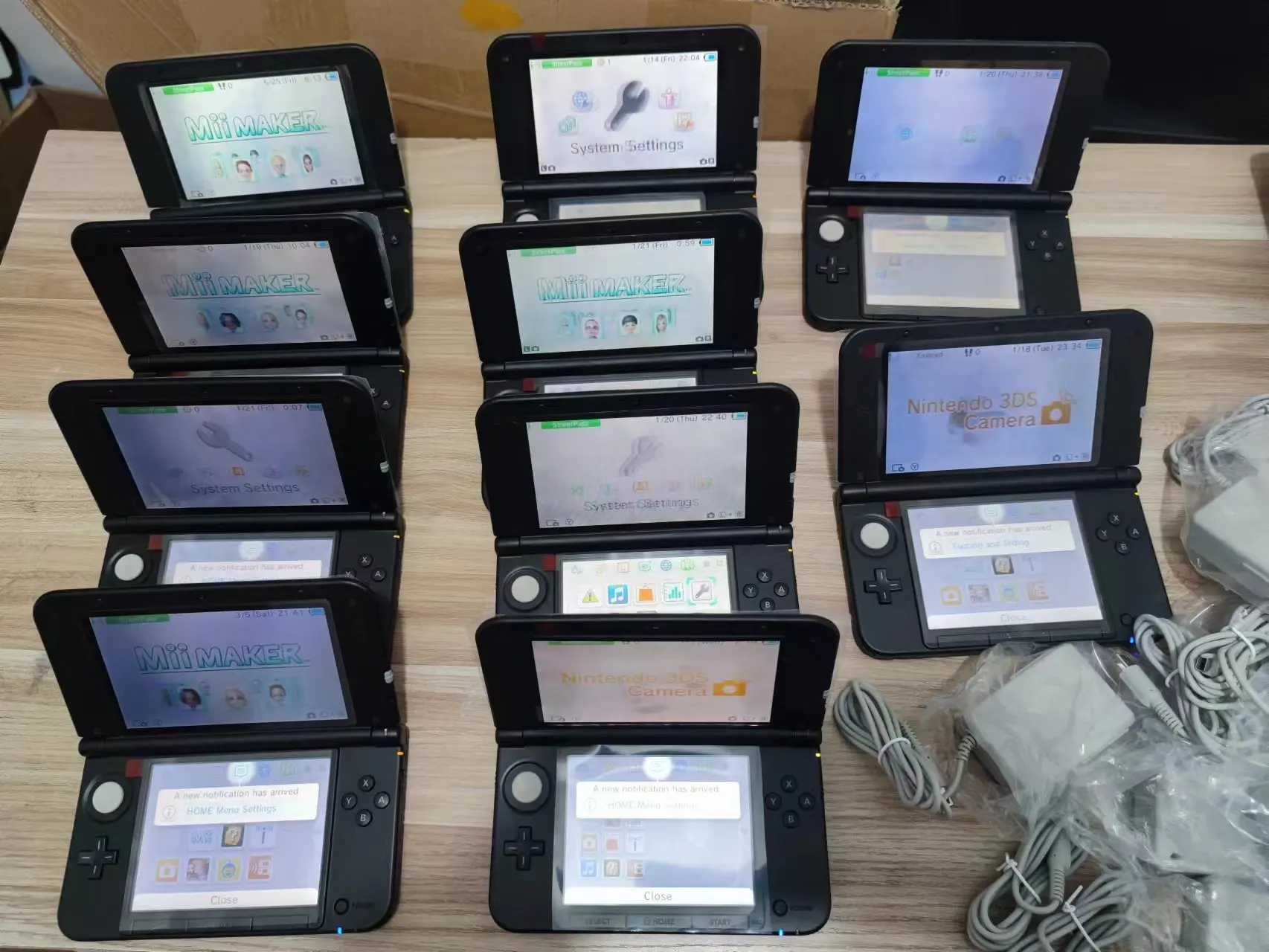 وحدة تحكم ألعاب محمولة ذات غلاف مجدد أصلي لوحدة تحكم 3DS xL USA/EUR vs.