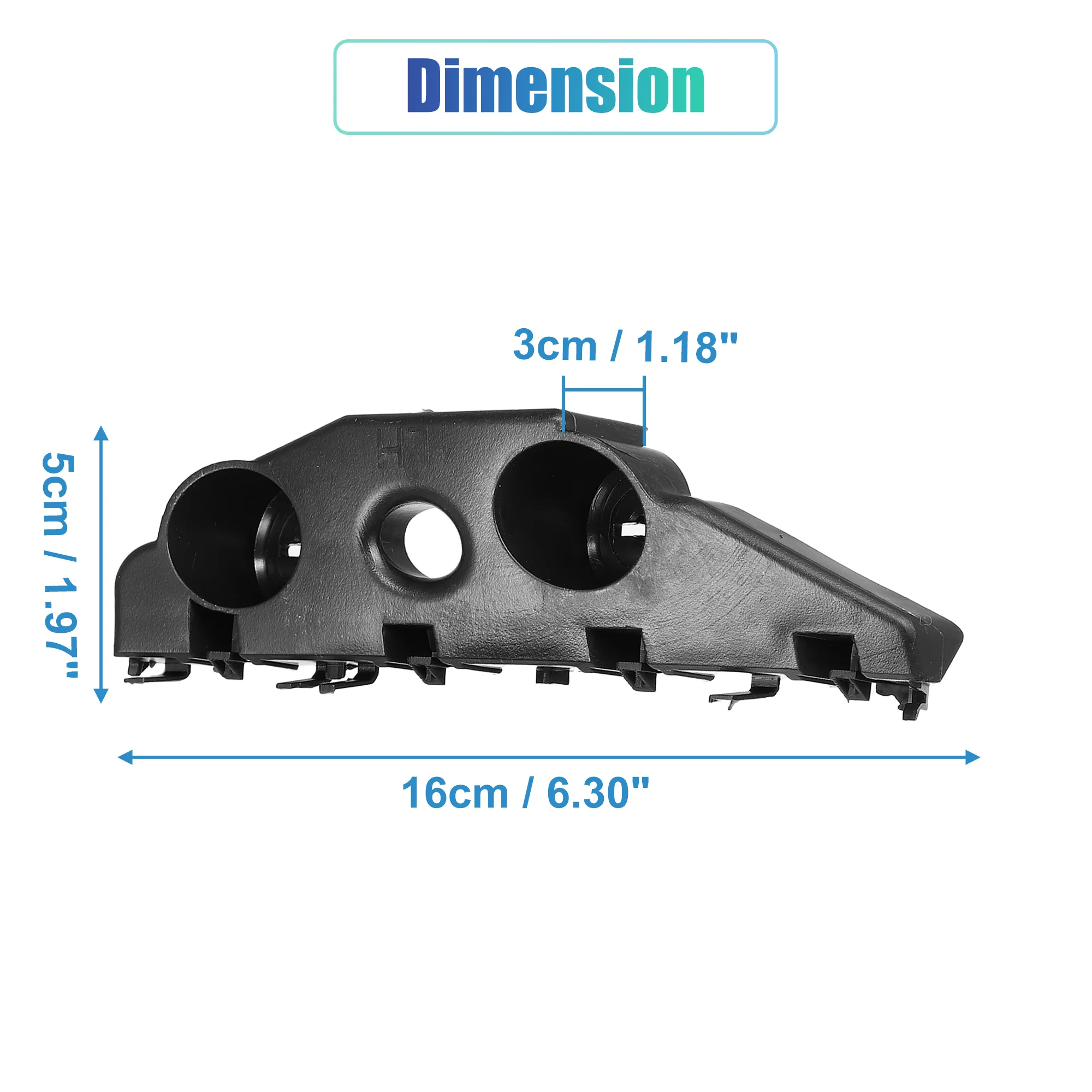UXCELL 1 Pair Front Bumper Bracket Retainer Mount Support for Nissan Altima 2016-2018