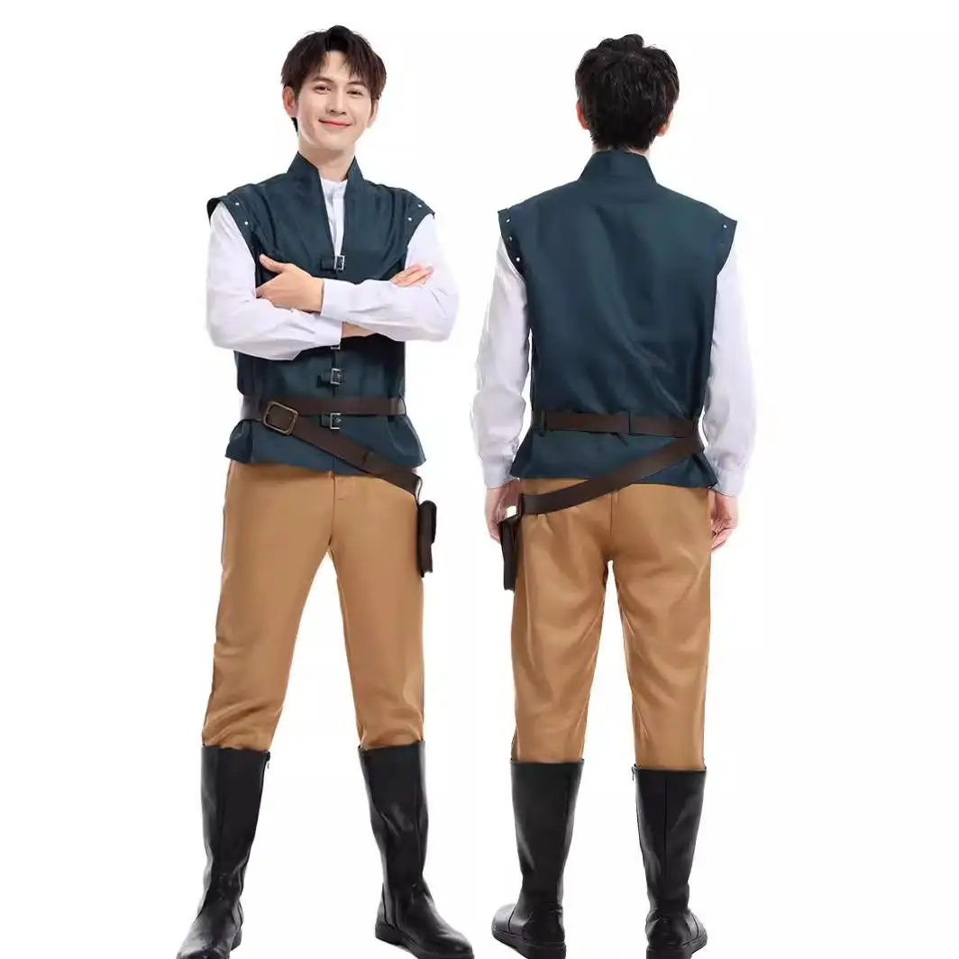 

Хэллоуин Волшебная Фея T Длинные Волосы Принц Салат Принц Флинн Райдер Косплей Костюм Женская Этническая Сценическая Одежда