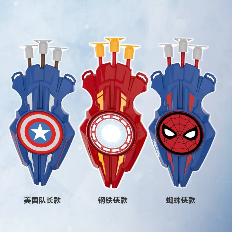 Marvel Shape-shifting Shield Catapults Arrow Iron Man Captain America Spider-Man Web Shooters Wrist Launcher Shooters Cosplay