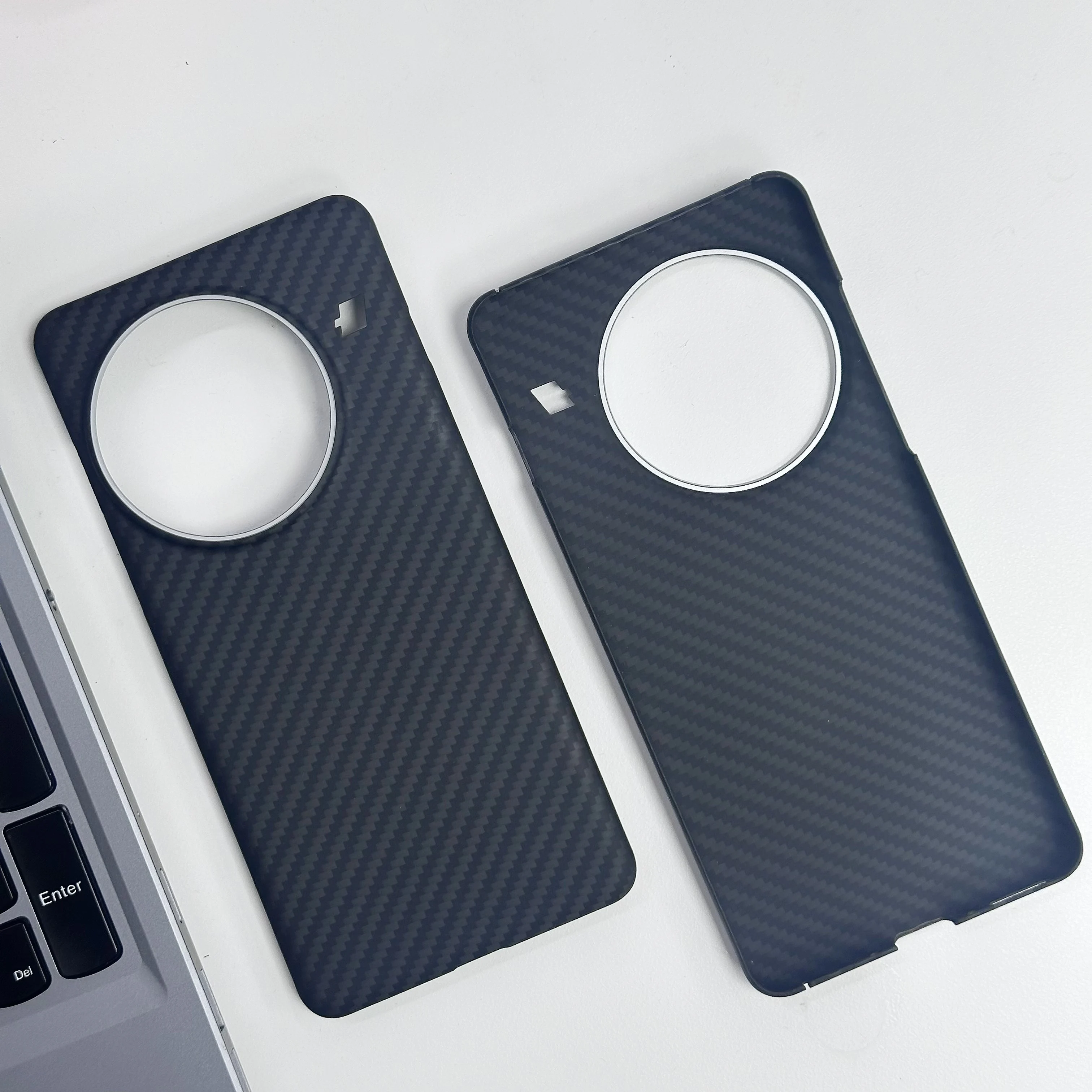 JEXO For OnePlus 13 Case, Aramid Fiber Magnetic Cover – Ultra-Thin Lightweight Kevlar Hard Shell, Black