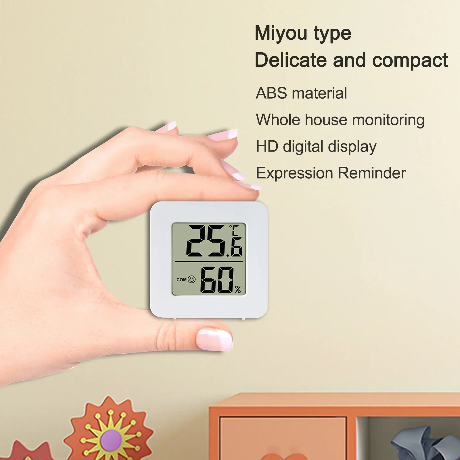 1x termómetro Digital LCD higrómetro medidor de humedad medidor de humedad interior Sensor de temperatura ambiente estación meteorológica para