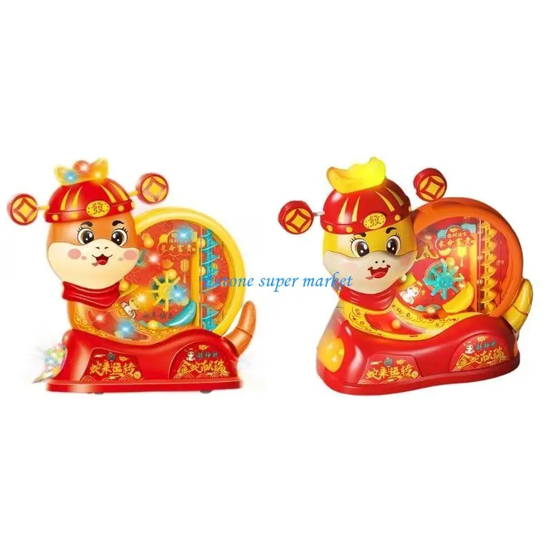 090B New Year Snake Moving Toy for Baby with Music and Lights Educational Toy Gifts