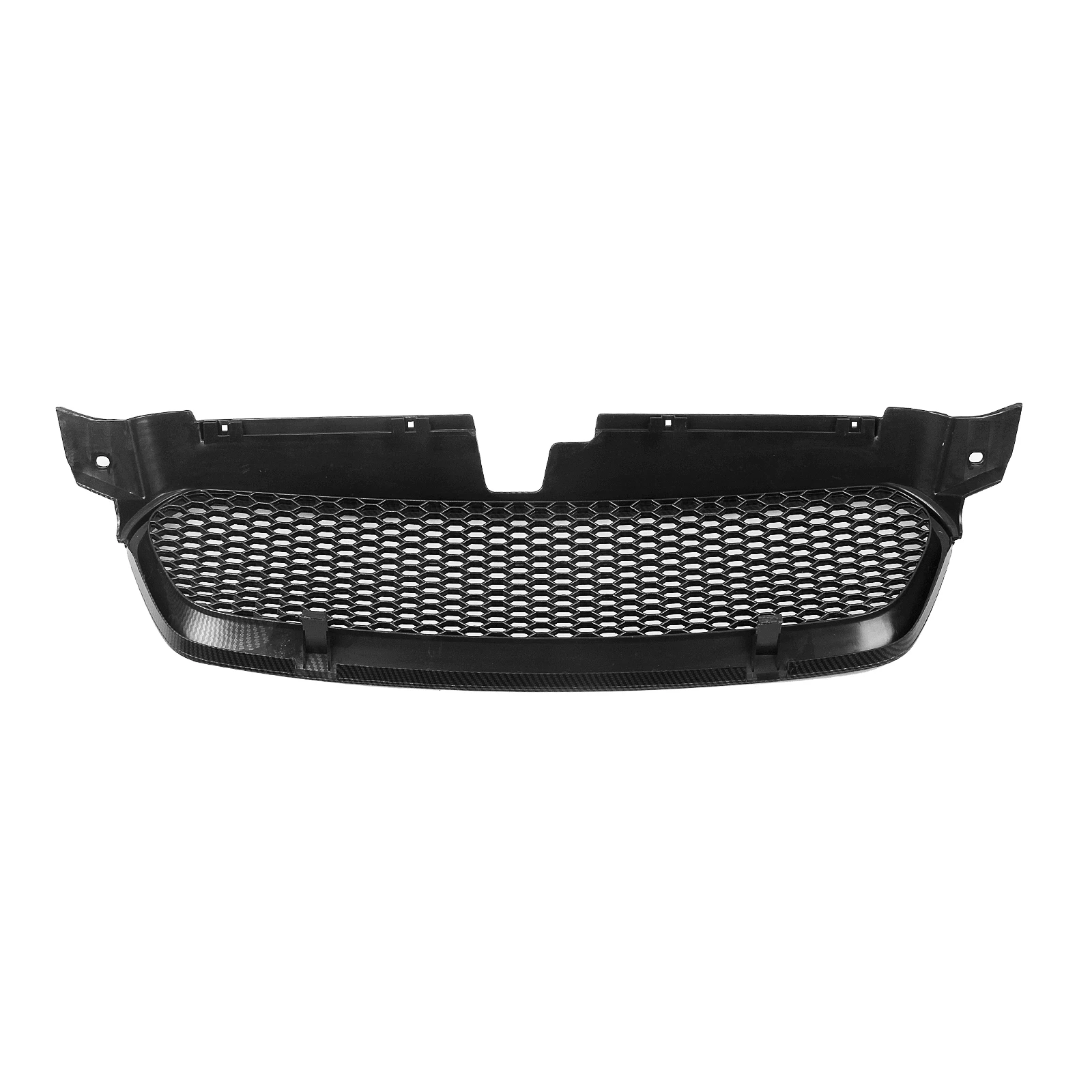 For Subaru Legacy 2008-2009 Front Grille Racing Grill Carbon Fiber Look/Gloss/Matte Black Upper Bumper Hood Mesh Grid