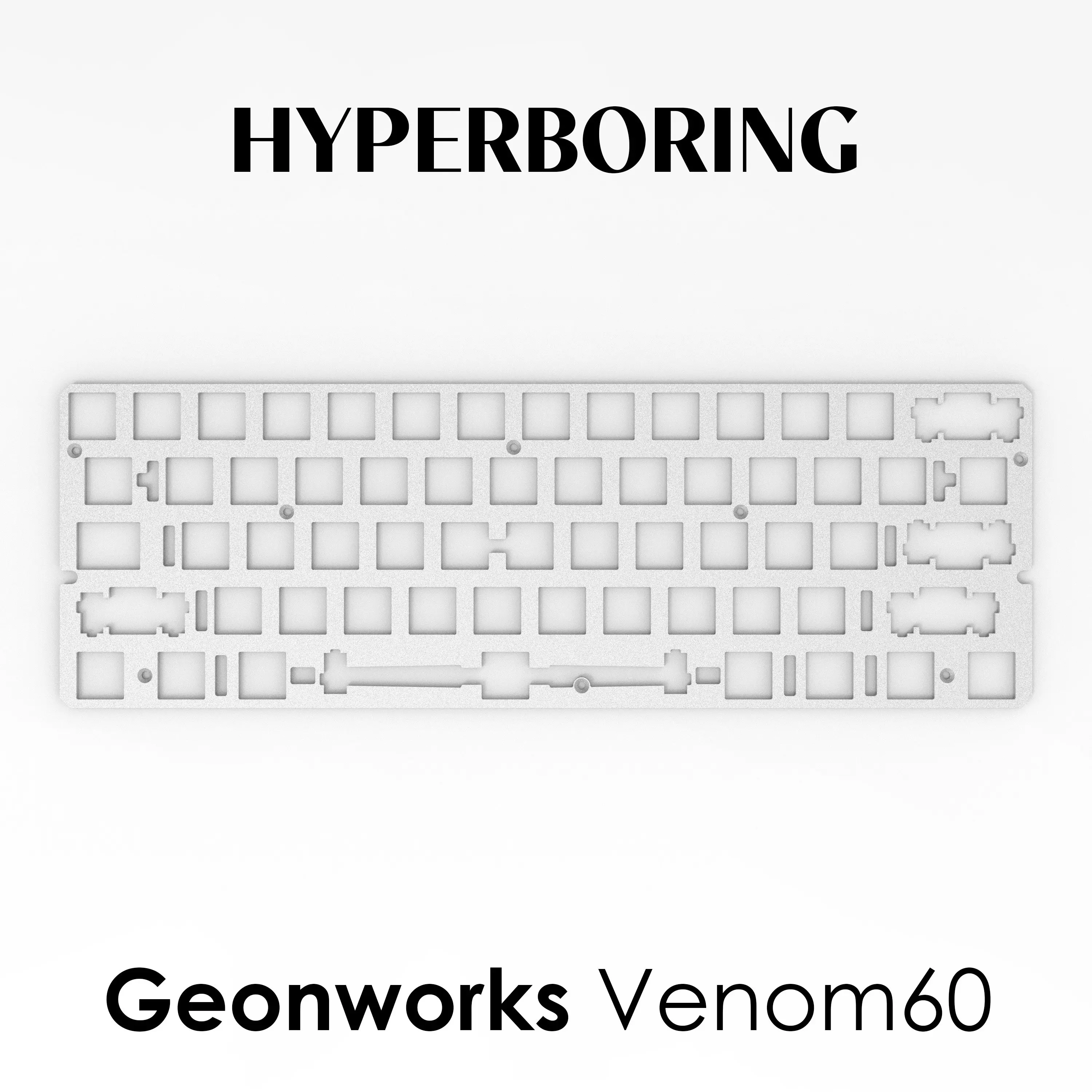 Geonworks Venom60HE Positioning Plate for Mechanical Keyboard Customized PC/FR4/carbon Fiber/aluminum Gaming Accessories DIY
