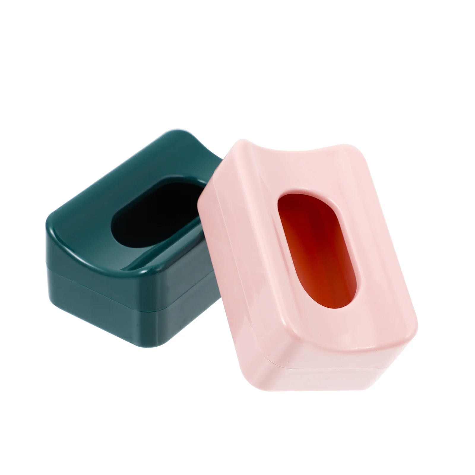 2Pcs Nail Glitter Recycling Box Durable Convenient Finger Placement Nail Accessory Powder Recycling Case Sequins Case