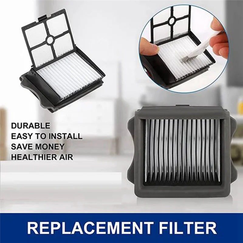 Filtro estável de 4 peças, plástico preto-branco para tineco floor one s7, purificador de piso a vapor, peça de reposição de filtro