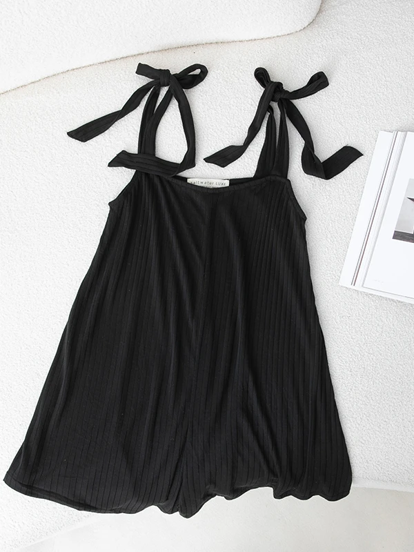 

Летний женский комбинезон из модала с широкими штанинами и юбкой, с завязками, эффект похудения, модный, для повседневной носки