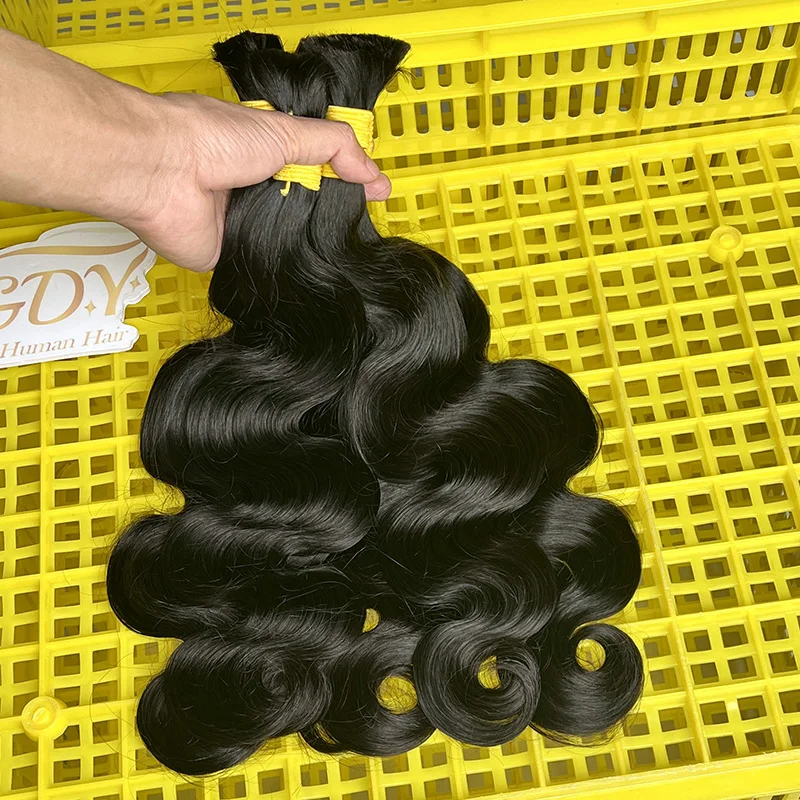 الجسم موجة 100% الشعر البشري السائبة للتضفير غير المجهزة لا لحمة الطبيعية الخام متموج الشعر التمديد الضفائر الطبيعية الأسود 100 جرام/قطعة 15A #4