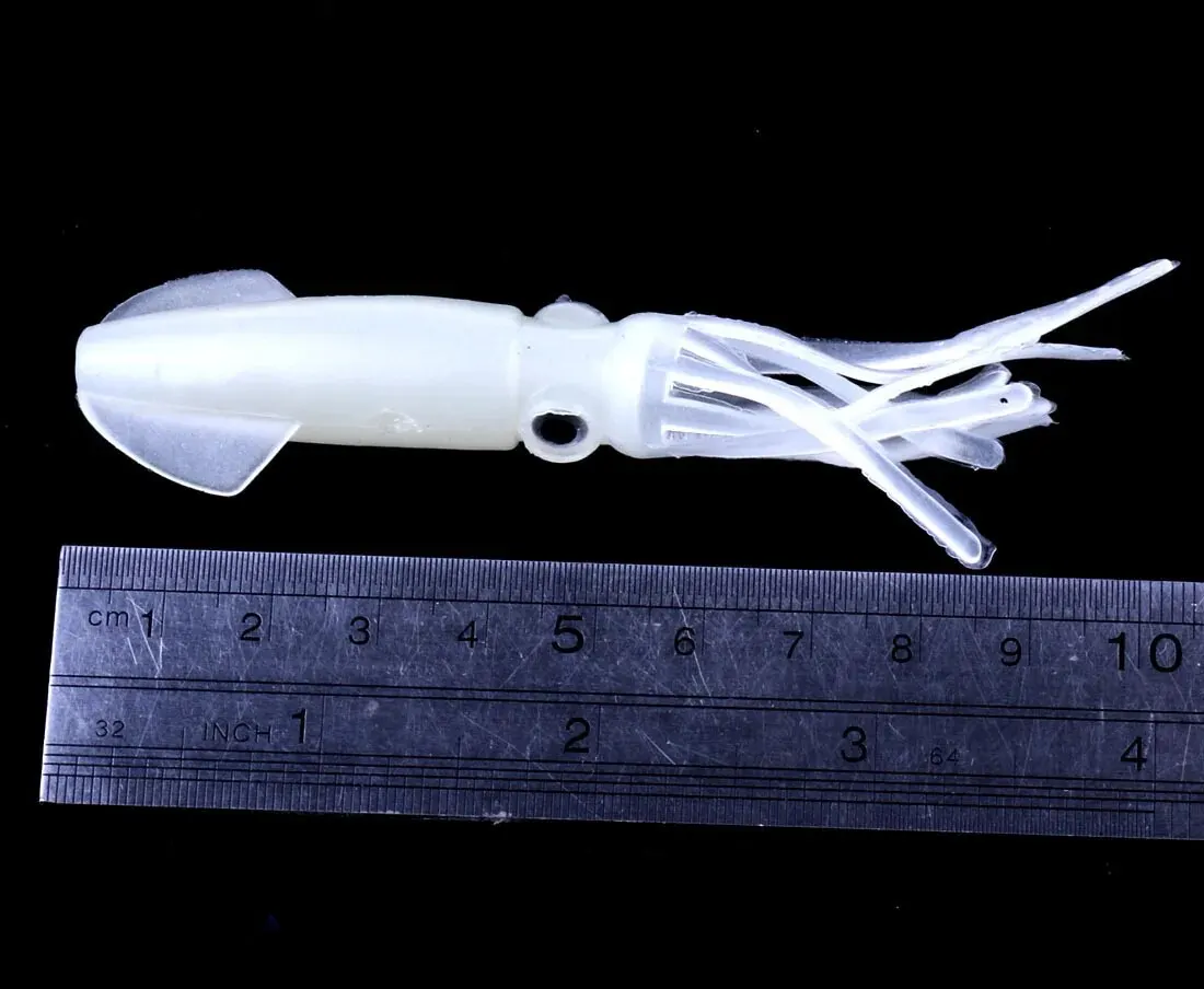 1pcs Luminous Soft Lures Mix Oiled Octopus Soft Skirts Squid Lures Artificial Soft Squid Jig Custom Fishing Lures