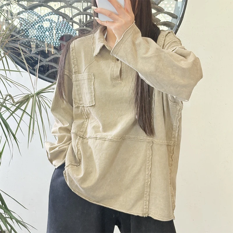 Masss Wasss 2026 Autumn Womens Fashion Elegant Tee Shirts Females European Vintage Design Tops Harajuku Classic Luxury Clothing