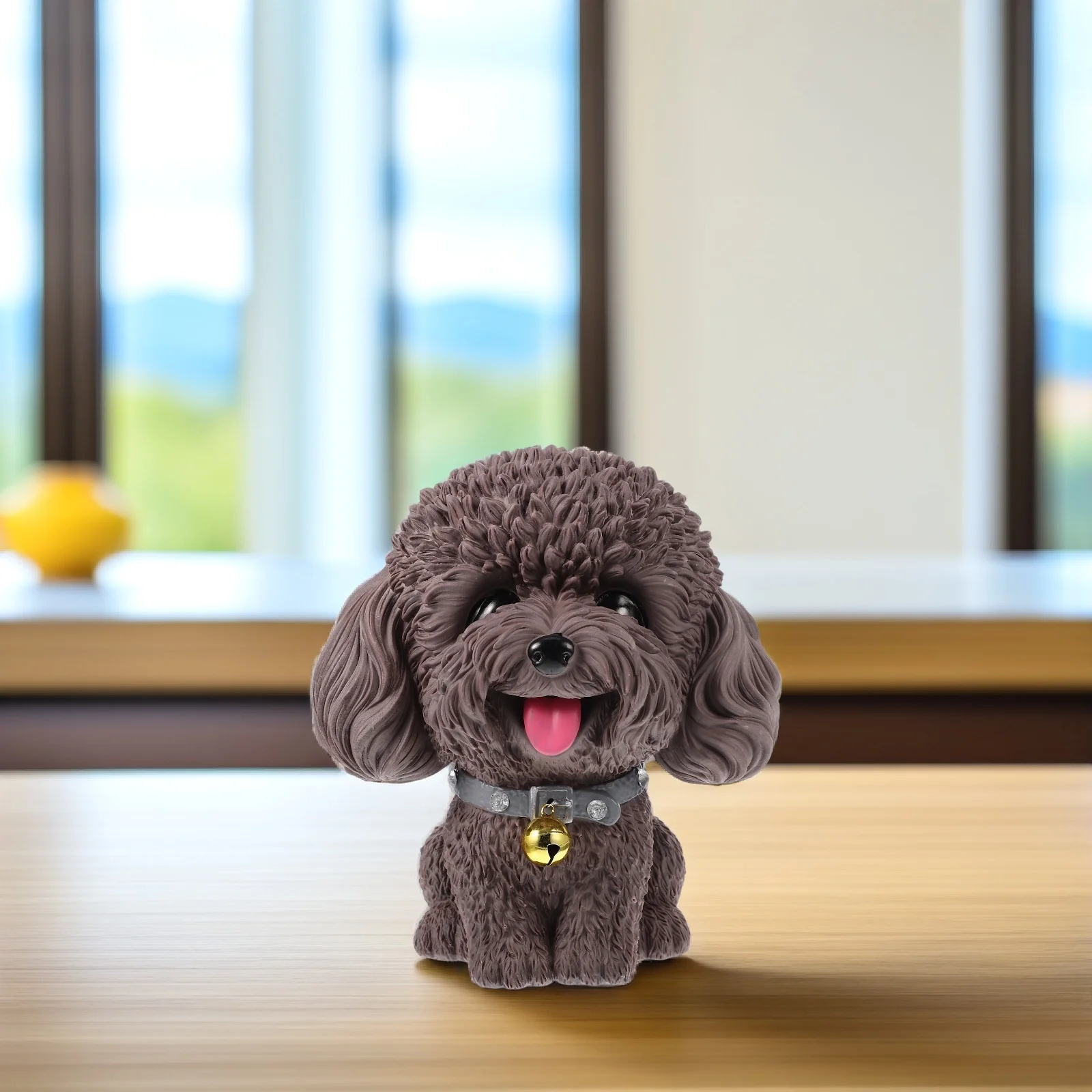 Tirelire en vinyle incassable pour chien, grande capacité, boîte à monnaie, décor de chiot pour enfants, tirelire pour chien, joli pot de pièces de monnaie