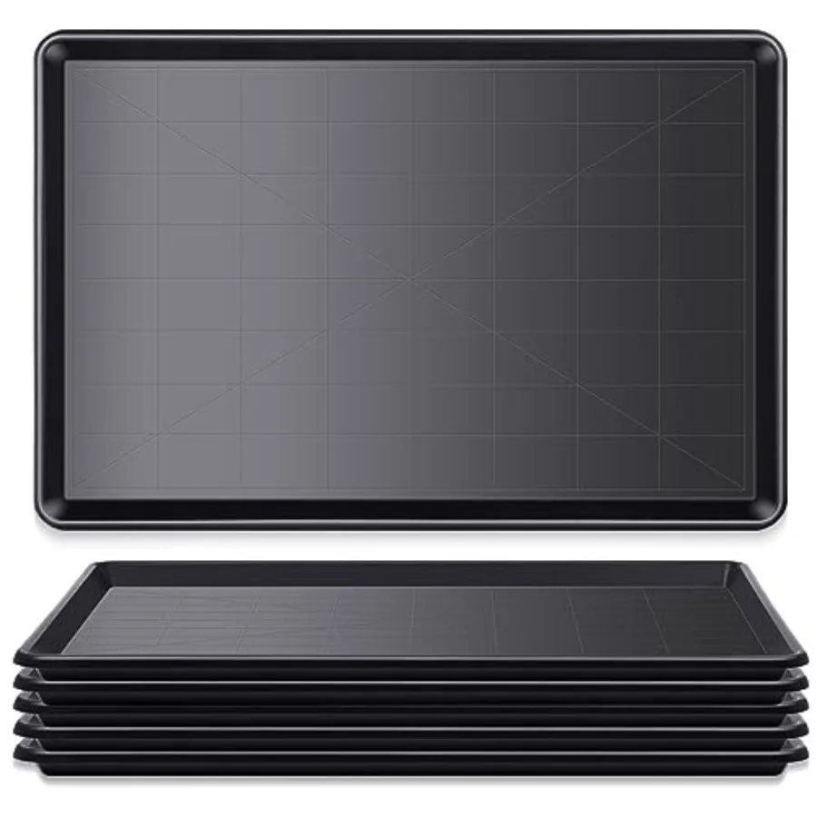 

6 Pcs Replacement Tray for Large Dog Plastic Dog Crate Pan Crate Bottom Liner Trays Chicken Poop Tray