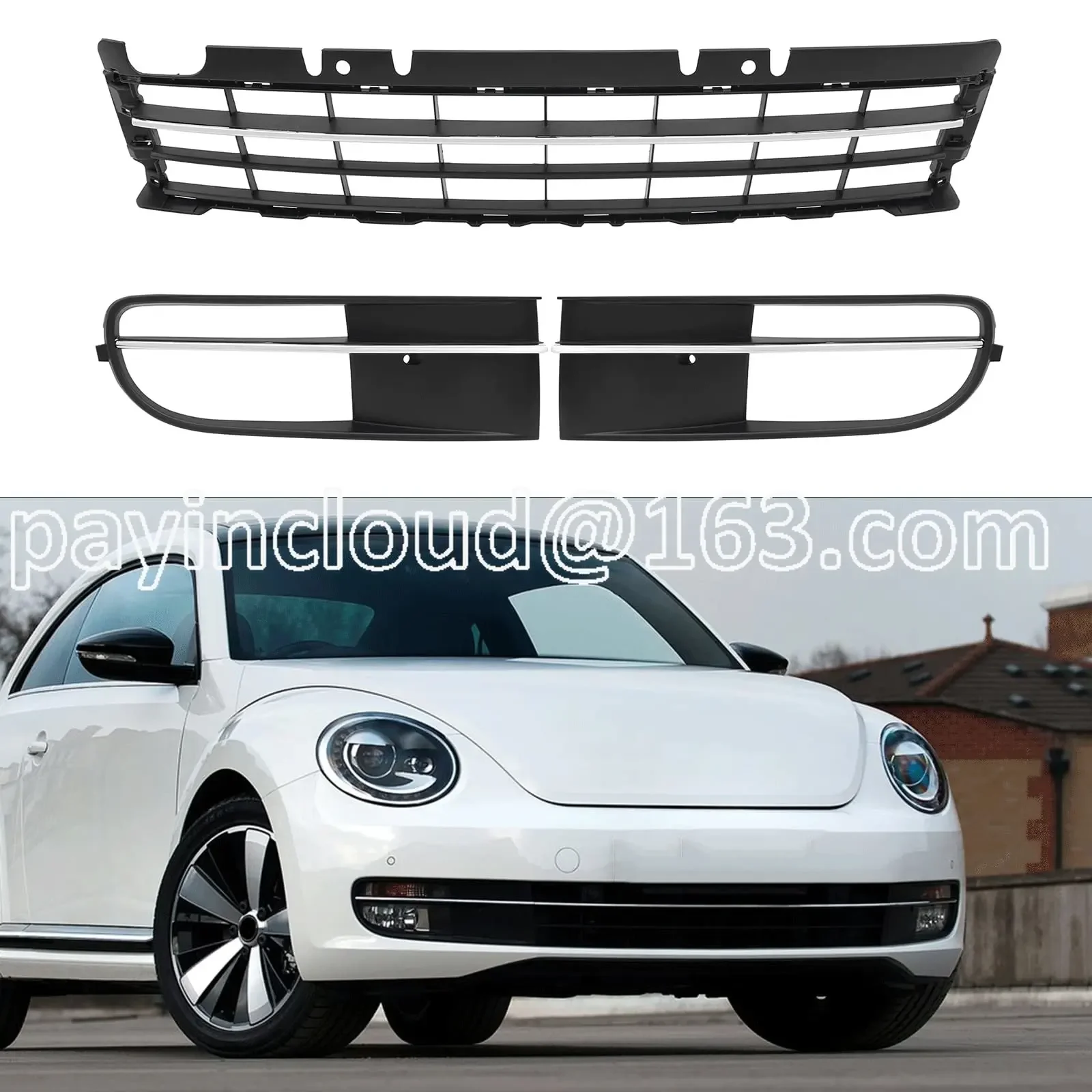 

Black Lower Grille Grill Front Bumper Grill Fit For