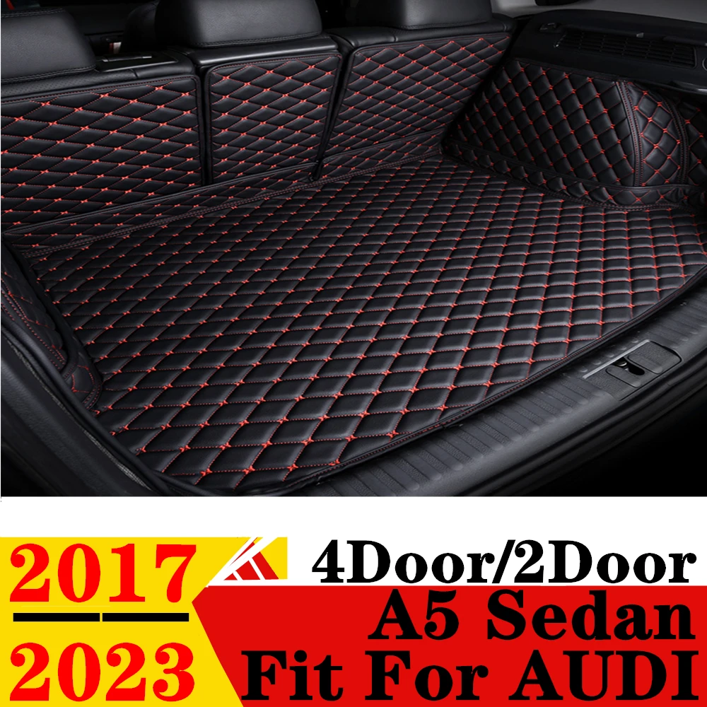 

Car Trunk Mat For AUDI A5 Sedan 2023 2022 2021 2020 2019 2018 2017 XPE Rear Cargo Cover Carpet Liner Tail Parts Boot Luggage Pad