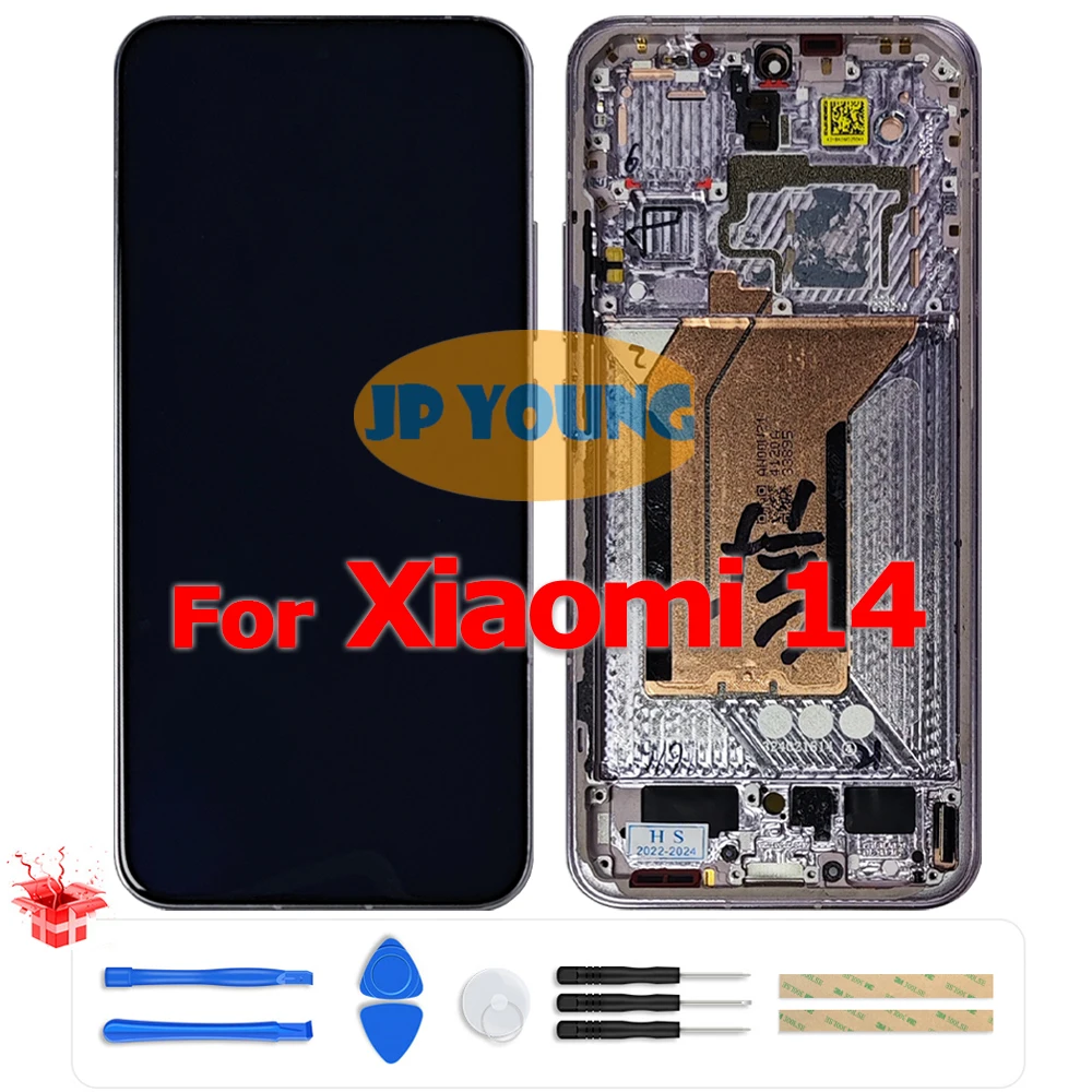 샤오미 14 Mi14 23127PN0CC, 23127PN0CG용 오리지널 6.36인치 LTPO AMOLED 터치 스크린 디지타이저 어셈블리 - 교체품