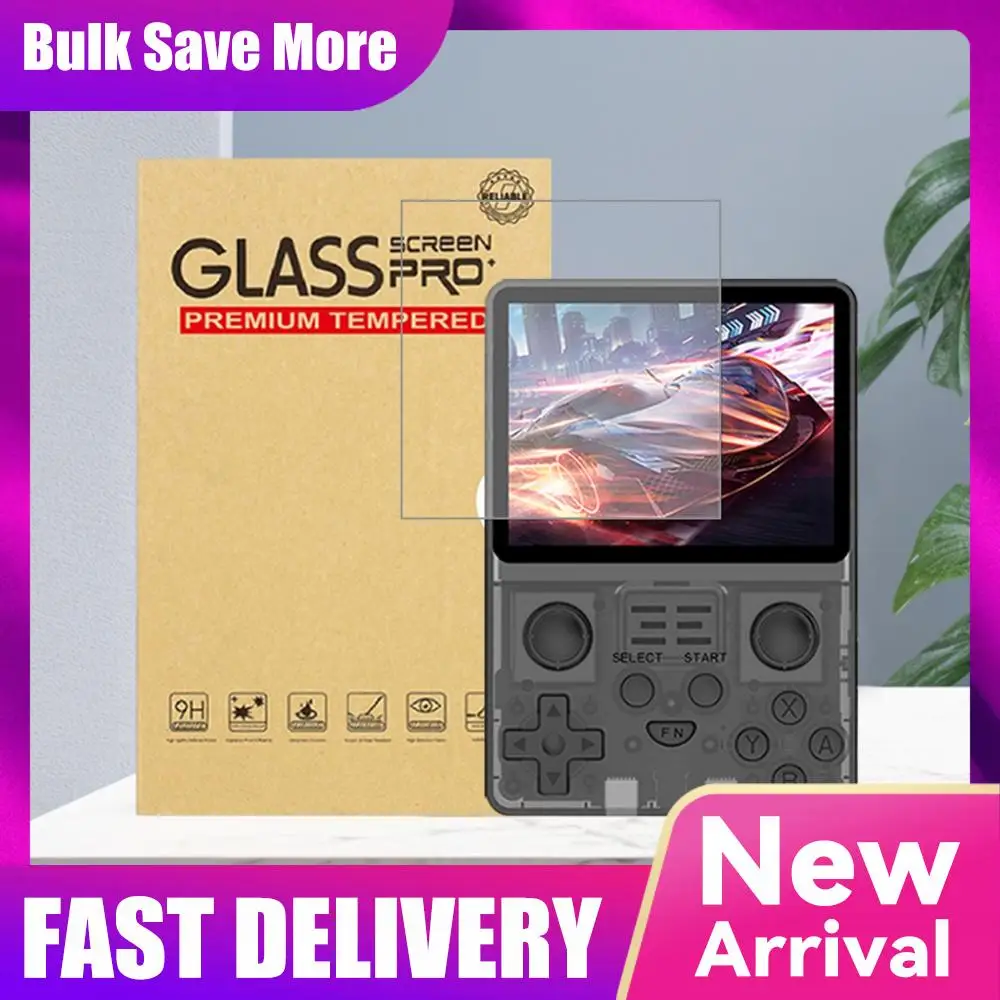 HD Tempered Glass Film 9H Hardness Screen Tempered Film Anti-Scrach Tempered Glass Protective Film for Powkiddy RGB20S/R36S/R35S