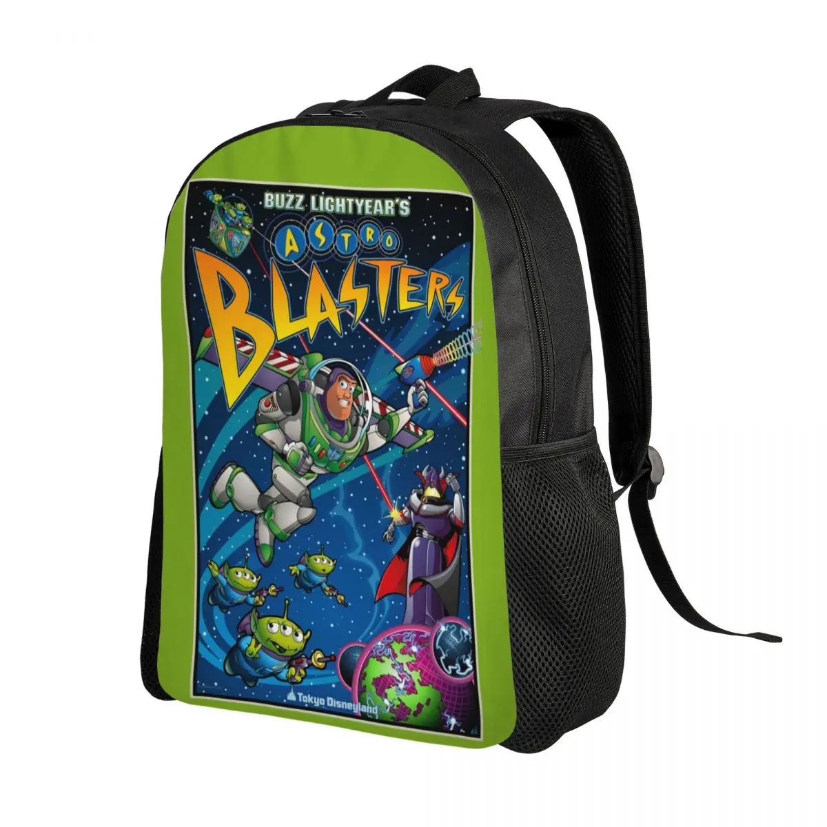 Custom Toy Story Green Aliens Laptop Backpack Women Men Basic Bookbag for School College Student Buzz Lightyear Anime Bag